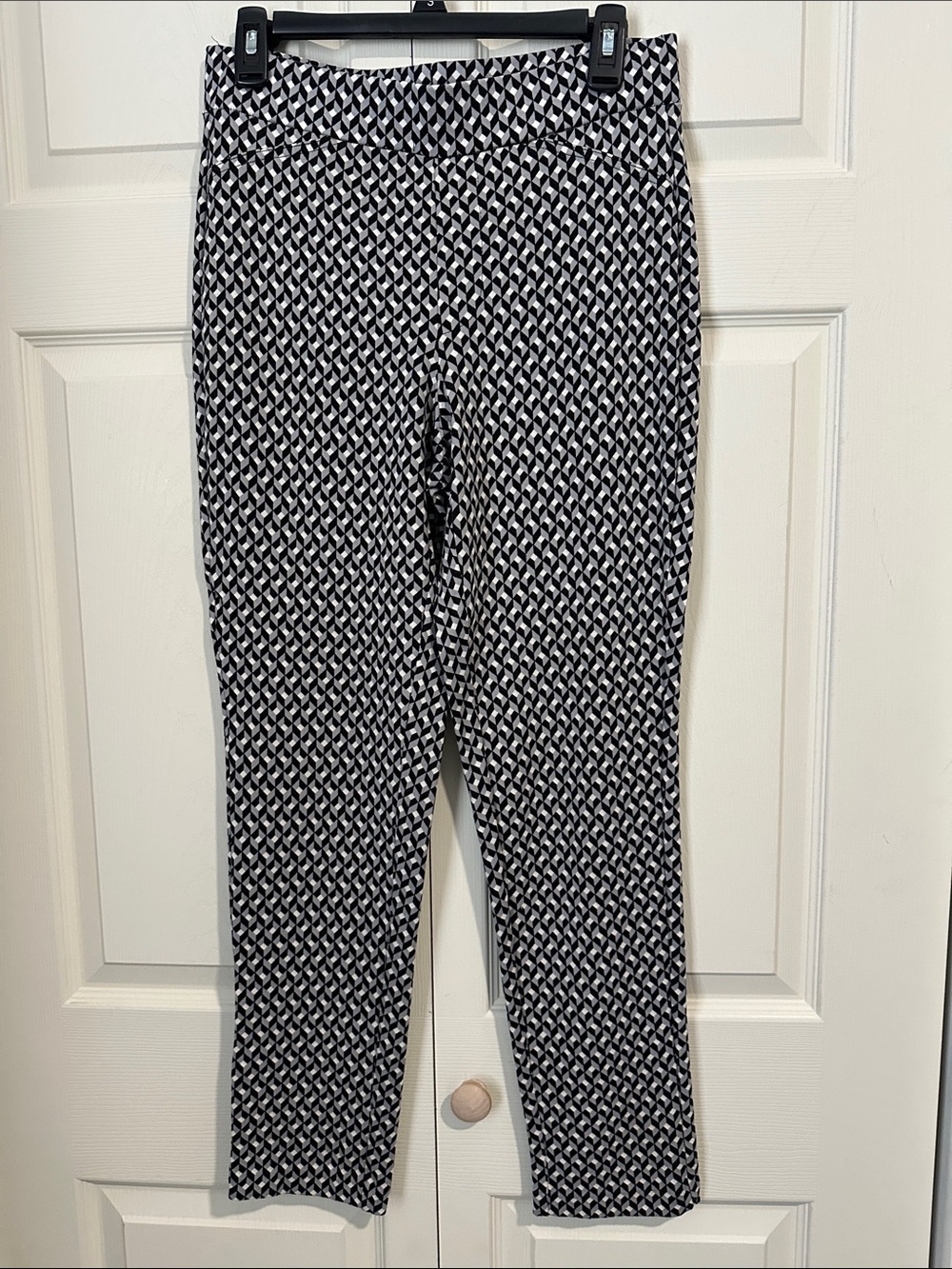 Michael Kors Black & White Geometric pants size medium